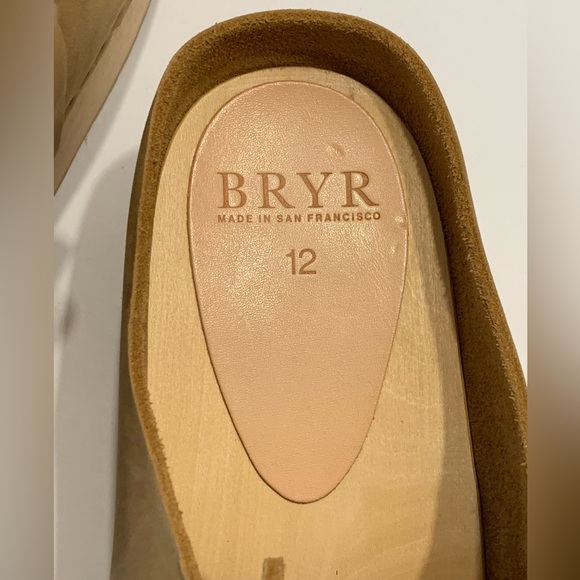 BRYR Zoe Monochrome Platform Wooden Clog with Kilt Size 12 - Picture 5 of 13